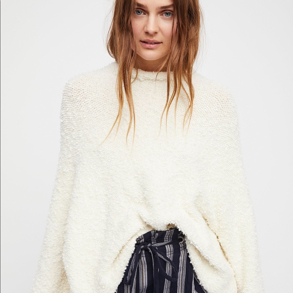 Free People Cuddle Up Oversized Pullover Sweater